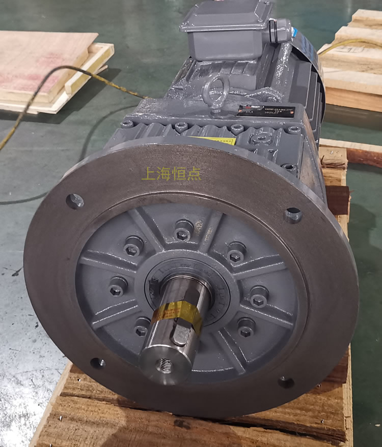 RF87減速機，立式安裝，輸入配電機，實物照片如下